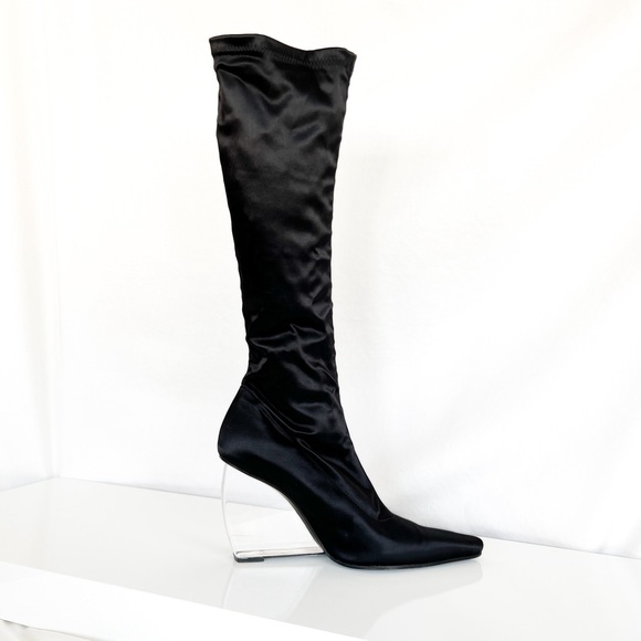 Lucite Heel bebe Boots 6 - Picture 6 of 15